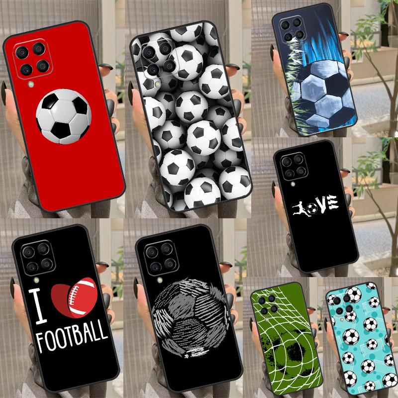 Чехол для телефона Samsung Galaxy M51 M31S M52 M32 M23 M33 M53 M54 M34 M14 M12 M13 M20 с изображением футбольного мяча