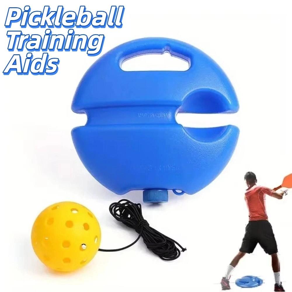 Blue Base Pickleball Trainer Creative Pickleball Training Aids Tennis Trainer  Indoor Sports