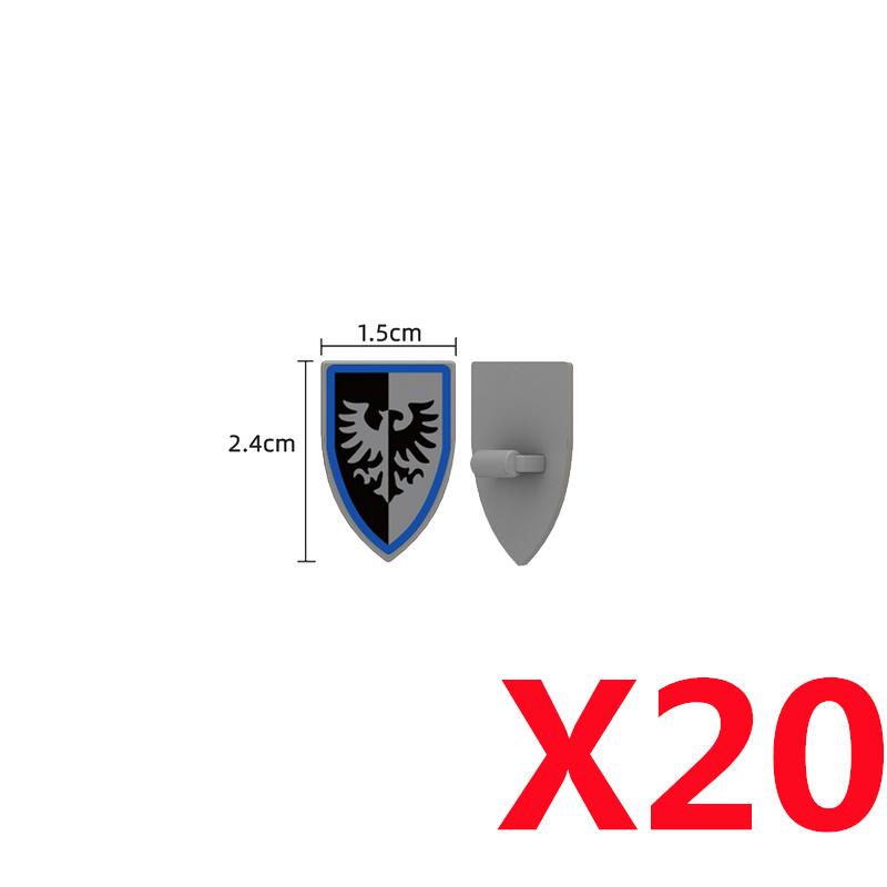 Набор средневековых строительных блоков с солдатами, лошадьми и настраиваемой броней для детей от 6 лет