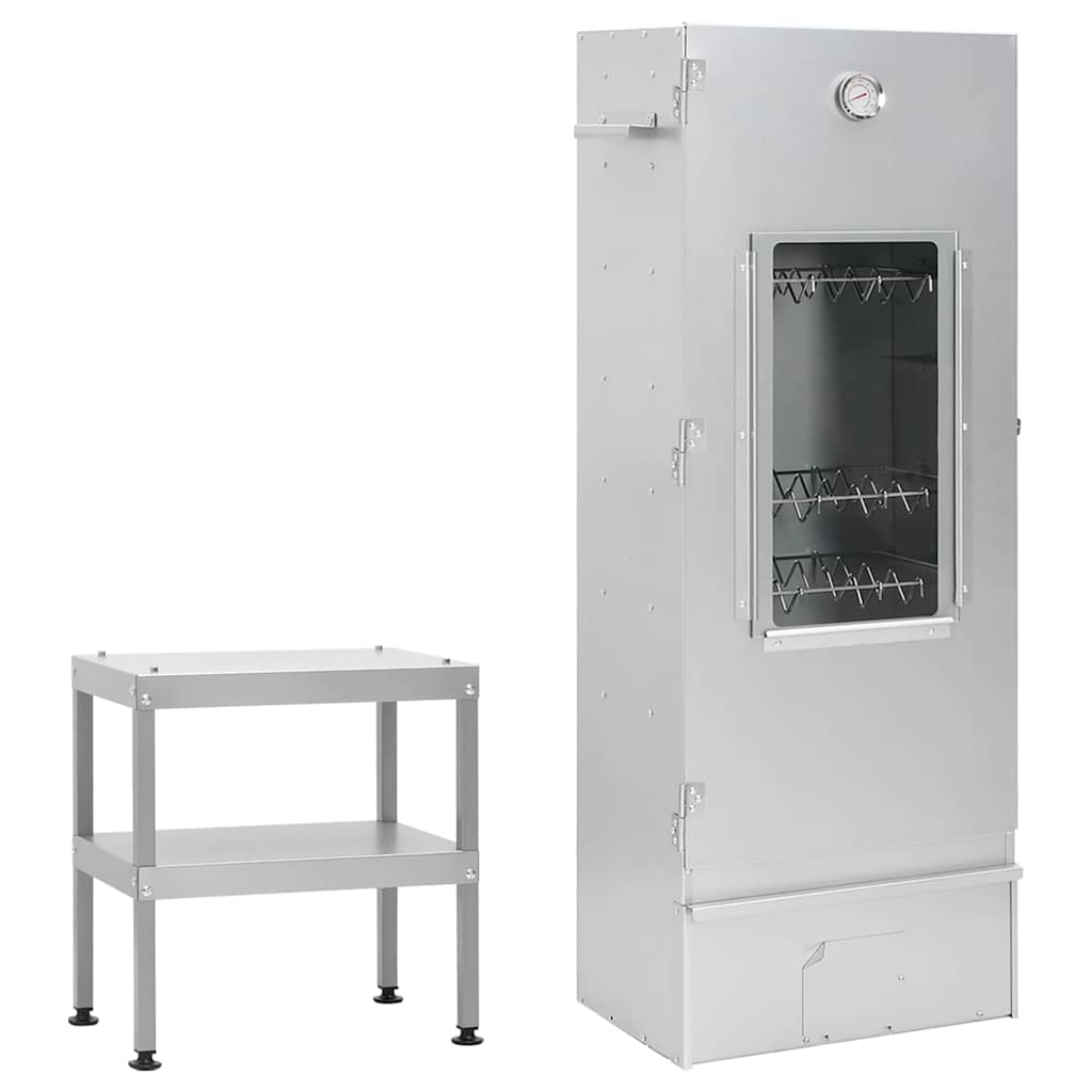 Smoker with Table Galvanized Steel
