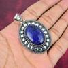 Подвеска из лазурита, ювелирное изделие ручной работы из драгоценных камней, кулон из цельного серебра 925 пробы, уникальный дизайн ювелирного украшения