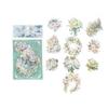 Stickers 20pcspack Pet Gilding Laser Plant Flowers Decorative Stick Labels Handmade Diy Junk Journal Supplies