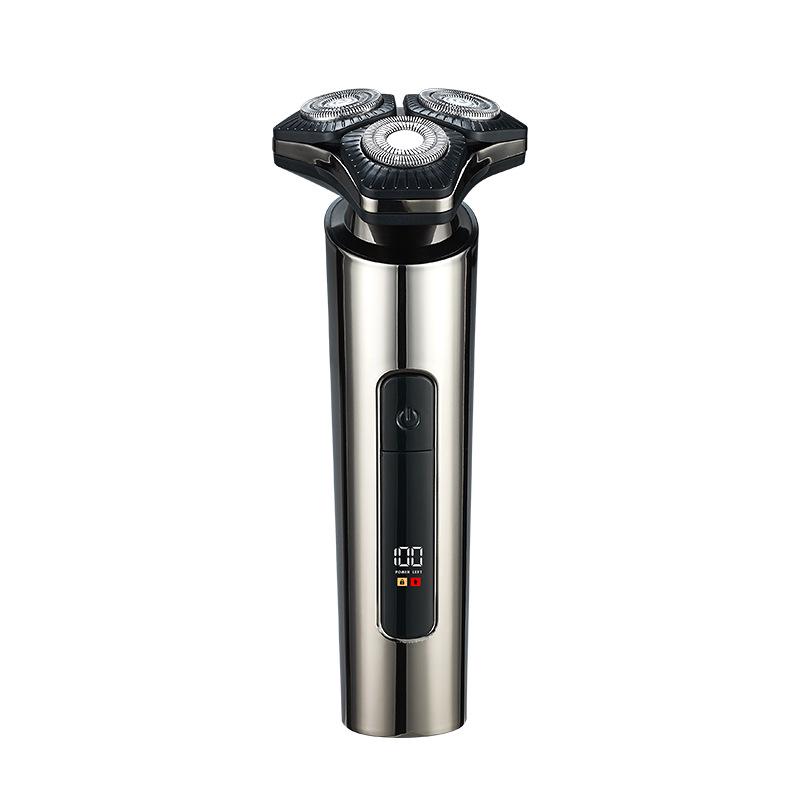 Перезаряжаемый многофункциональный триммер для бороды с очень длительным сроком службы батареи, тип C, полностью моющаяся бритва.