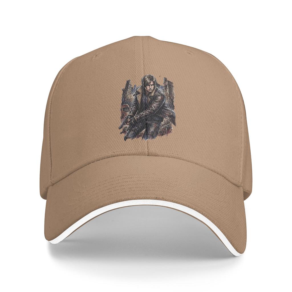 Residents Evils Requiem Leon Kennedy Raccoon City Guilt Portrait Baseball Cap Trucker Hat Summer Vintage Kpop Rock Baseball Caps