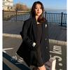 Autumn Loose Temperament Women Suit Jacket Single Breasted Blazer Feminino Black Clothes