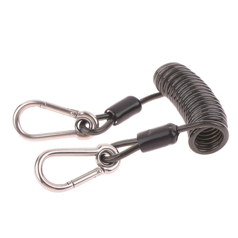 1,2 м трос для рыболовной удочки, спиральная пружина, защита от потери, эластичный шнур, трос, пружина, инструмент для предотвращения падения удочки