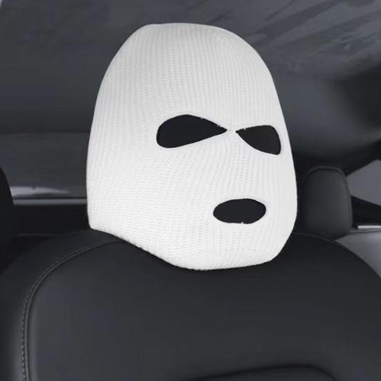 Car Headrest Cover Wear Resistant High Elasticity Easy To Install Wrap Protection Personalized Funny Car Seat Head Cover