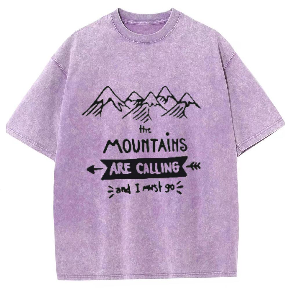 Винтажная повседневная женская футболка с принтом пик, расписанная вручную, стираная джинсовая ткань, свободный круглый вырез, короткий рукав, стиль унисекс