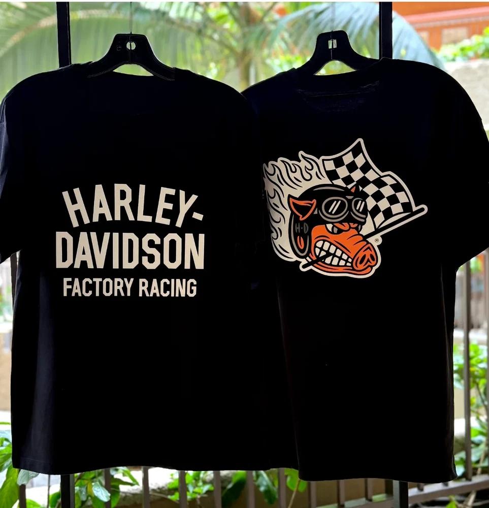 Унисекс футболка-свитшот Harley Davidson Factory Racing Team Размеры S-5XL