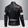 Men's PU Leather Motorcycle Racing Jacket for Spring & Autumn