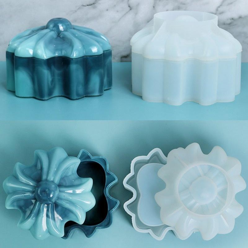Crow Heart Storage Box Silicone Mold DIY Epoxy Mold Candle Cup Silicon Molds for Resin Art