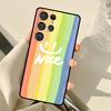 Rainbow Cute Cartoon Case For Samsung Galaxy S25 Ultra S21 S22 S23 S24 Ultra S9 S10 Plus S20 FE S25 FE Back Cover