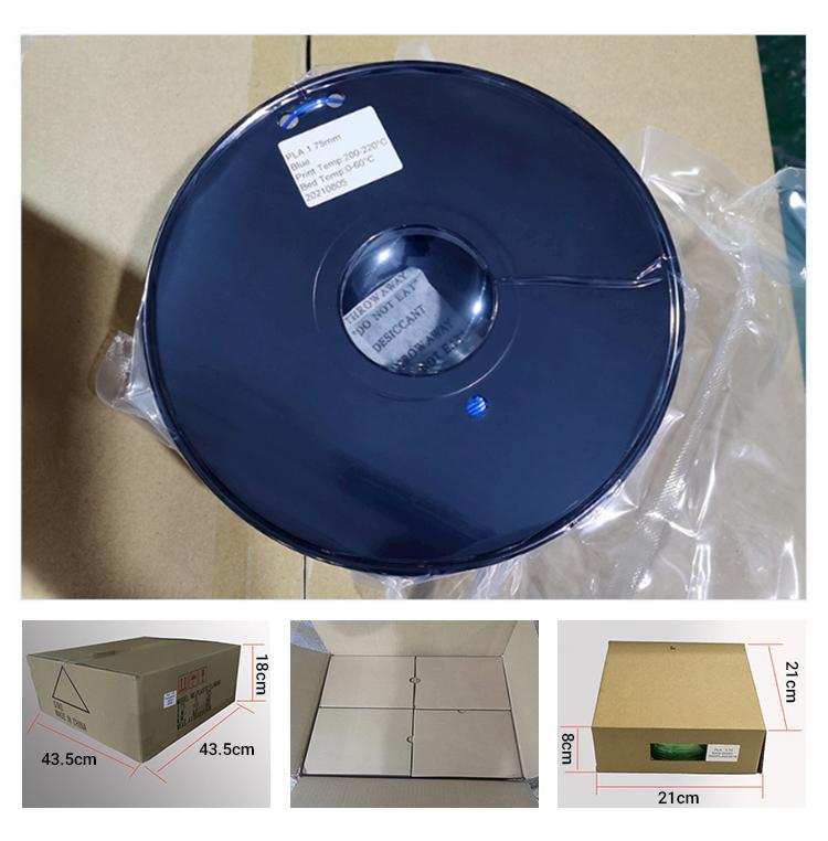 3D Eco Friendly Odorless Easy to Print PLA 1.75mm 3D Printer Filament 200C Factory Outlet
