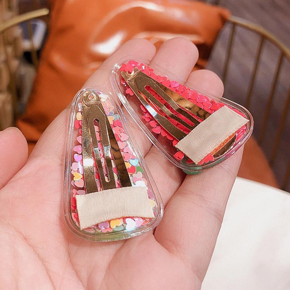 Серьги Bluelans Water Quicksand Girl Прозрачная заколка для волос в форме фруктовой капли Детская заколка для волос