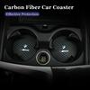 JUSK5 New 2025 Carbon Car Coaster Mat Interior Water Cup Pad Cushion For BMW X1 X2 X3 X4 X5 X6 X7 G20 G30 GT E46 E60 F10 E39 F30 E36 F