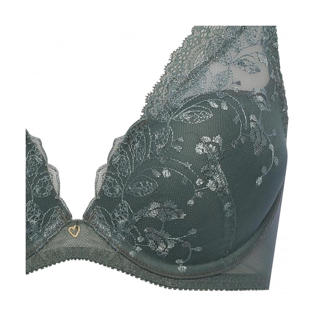 AMOSTYLE Hope Peaceful M010 Size D75 Bra, Leaf, (Green),
