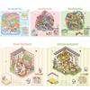 3D Landscape Stickers Multi Style Landscape Notebook Sticker Creative Hand Account Stickers