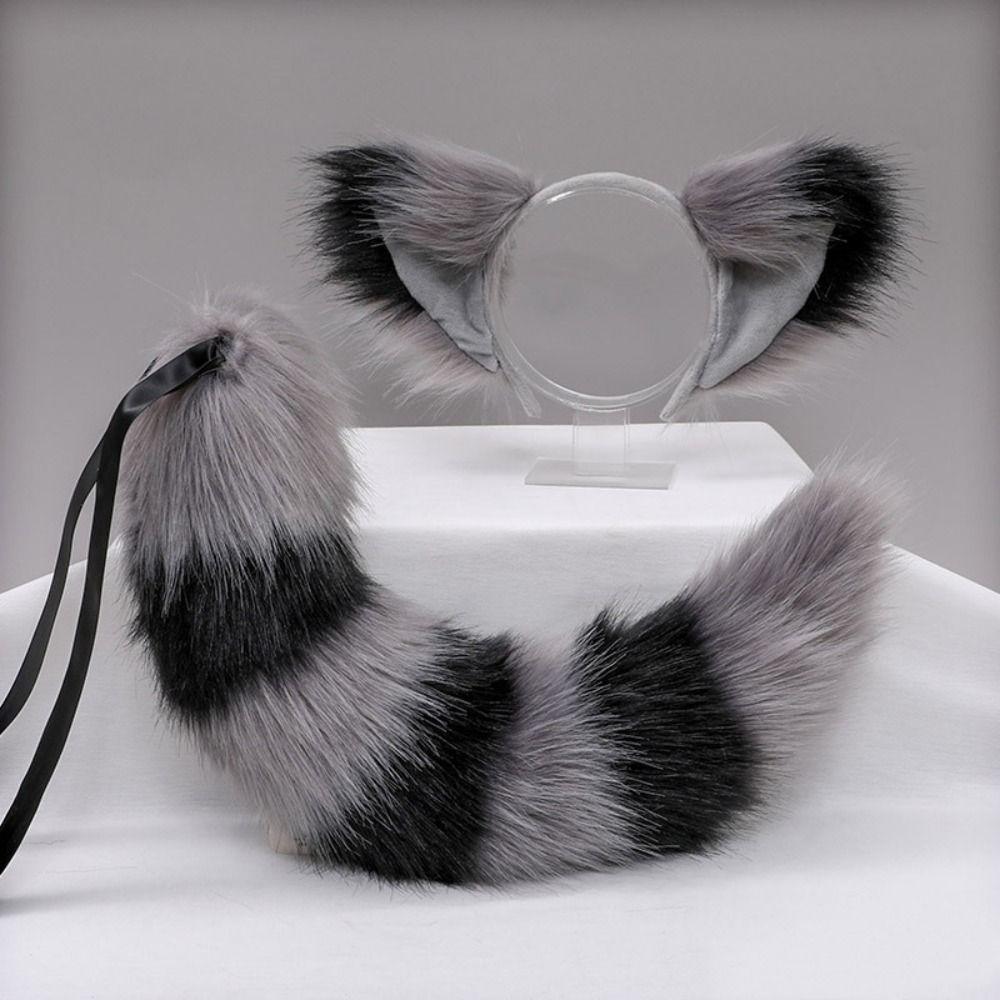 Cat Ear Halloween Cosplay Accessories Cat Tail Halloween Animal Cosplay Props  Children
