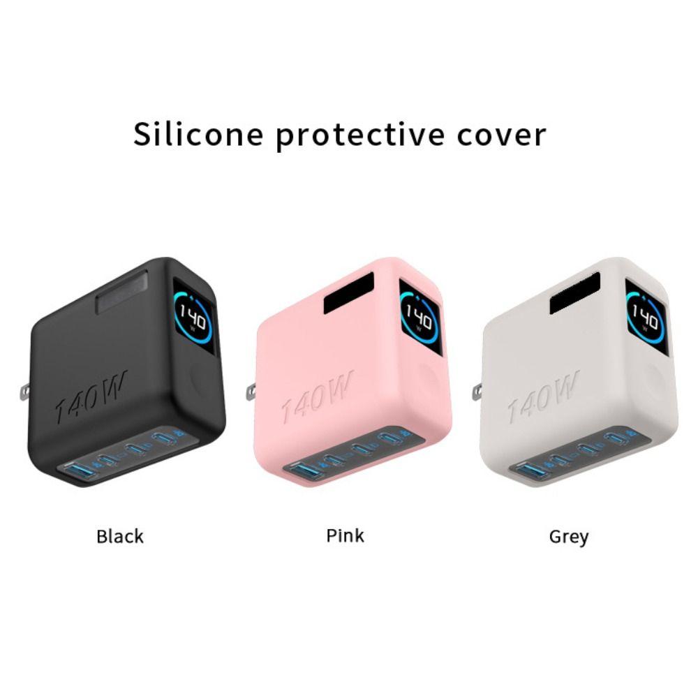 Clear Protective Charger Cover Portable Charger Shell for Anker Zolo 140W GaN 4-Port Charger Travel