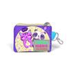 coral high Kids Purple Pink Anime Girl Patterned Coin Purse 21835