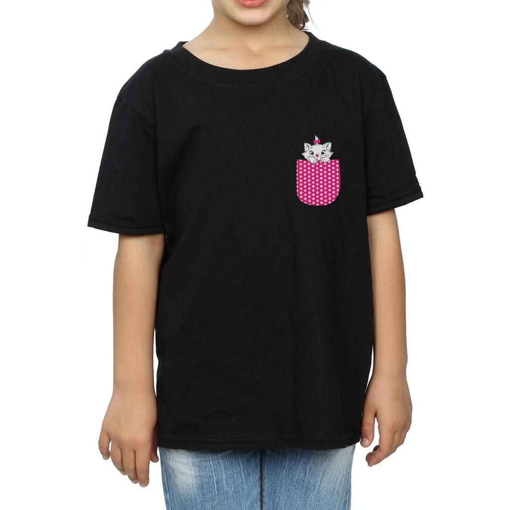 Disney Хлопковая футболка Girls Aristocats Marie Chest