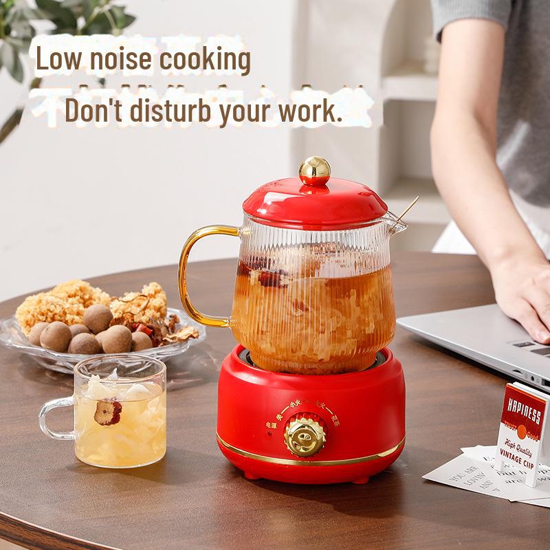 Мини-заварник с цветочным узором и чашка для здоровья — элегантный офисный подарок