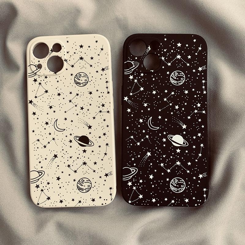 Ins Wind Universe Starry Sky подходит для Apple 14/15/16 ProMax мобильный телефон чехол iPhone 11/12/13 силиконовый X