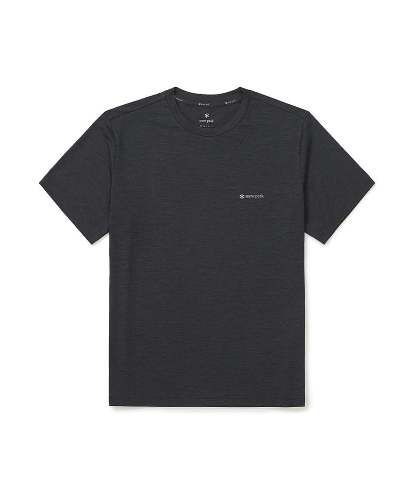 SNOWPEAK APPAREL Дельта Быстросохнущая футболка с коротким рукавом (S25Mmtts20) Древесный уголь