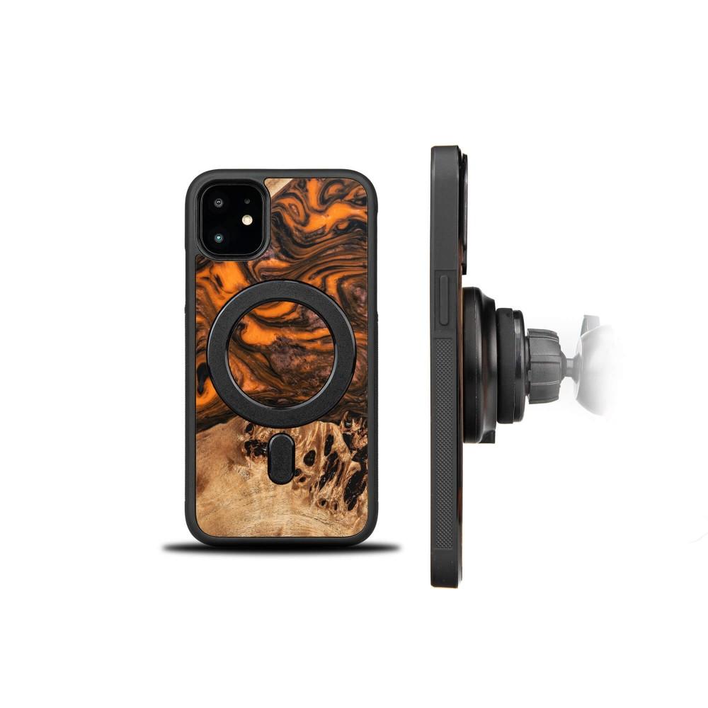 Bewood Unique case for iPhone 11 - Orange with MagSafe