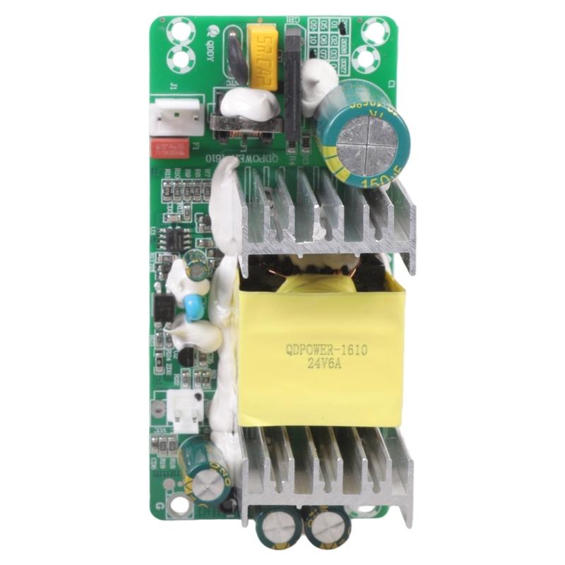 Protected DC24V6A Power Supply Module Featuring Overcurrent Overloads Short Circuits Safety AC Input 100 240V for Various Applications