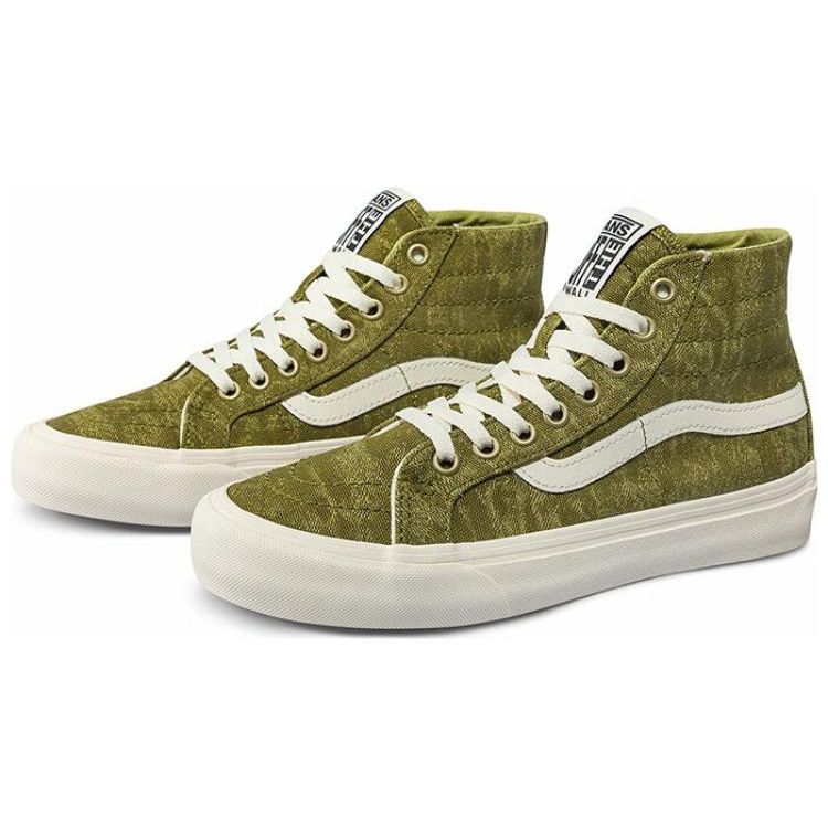Vans Sk8 38 Vr3 Модные повседневные высокие кеды для скейтборда Унисекс Кроссовки Зеленый Белый VN0A4BX6BD4