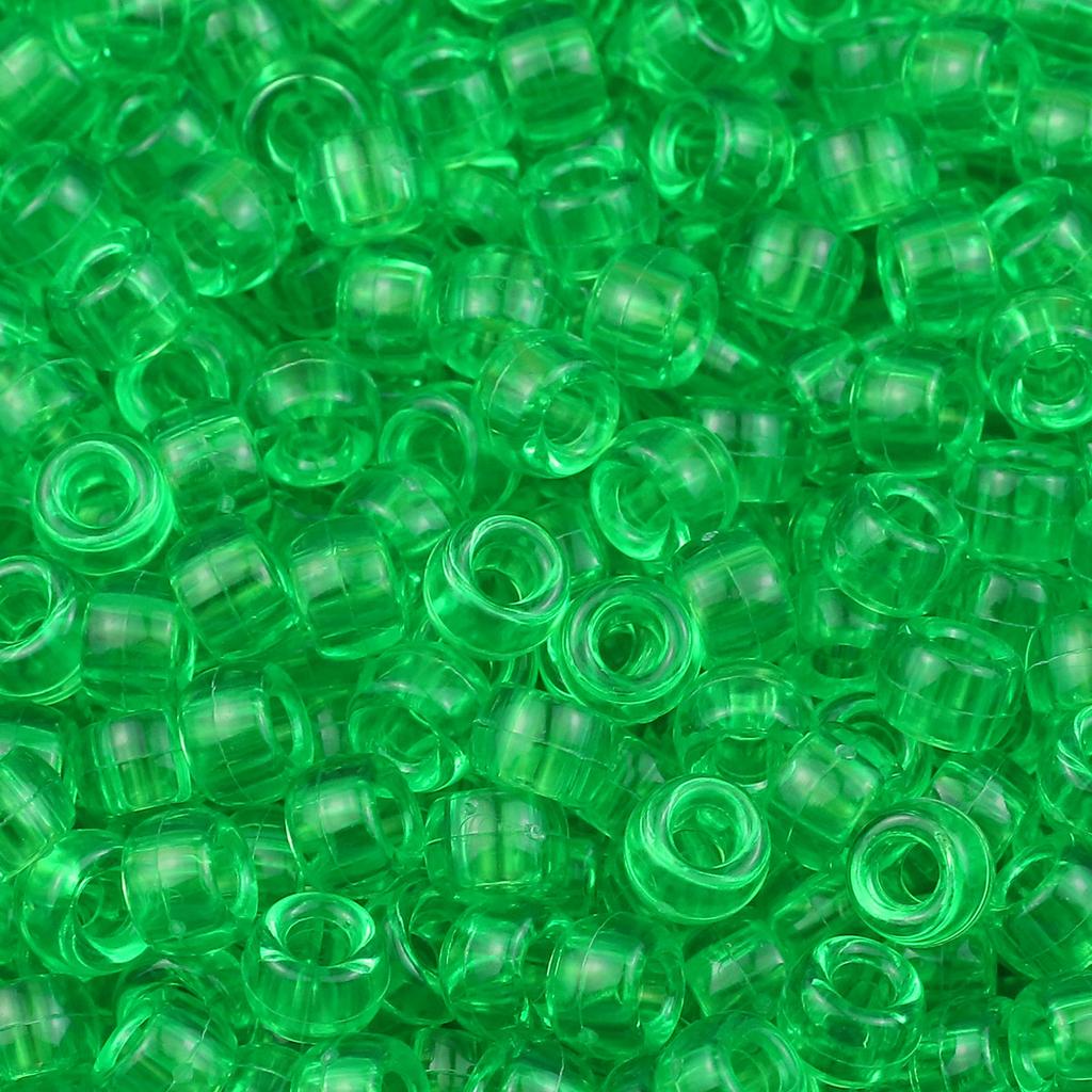 200-1200Pcs multi-colored Large Hole Pony Beads Plastic Beads For Bracelets Making DIY Crafts Jewelry Key Chains And Decorations