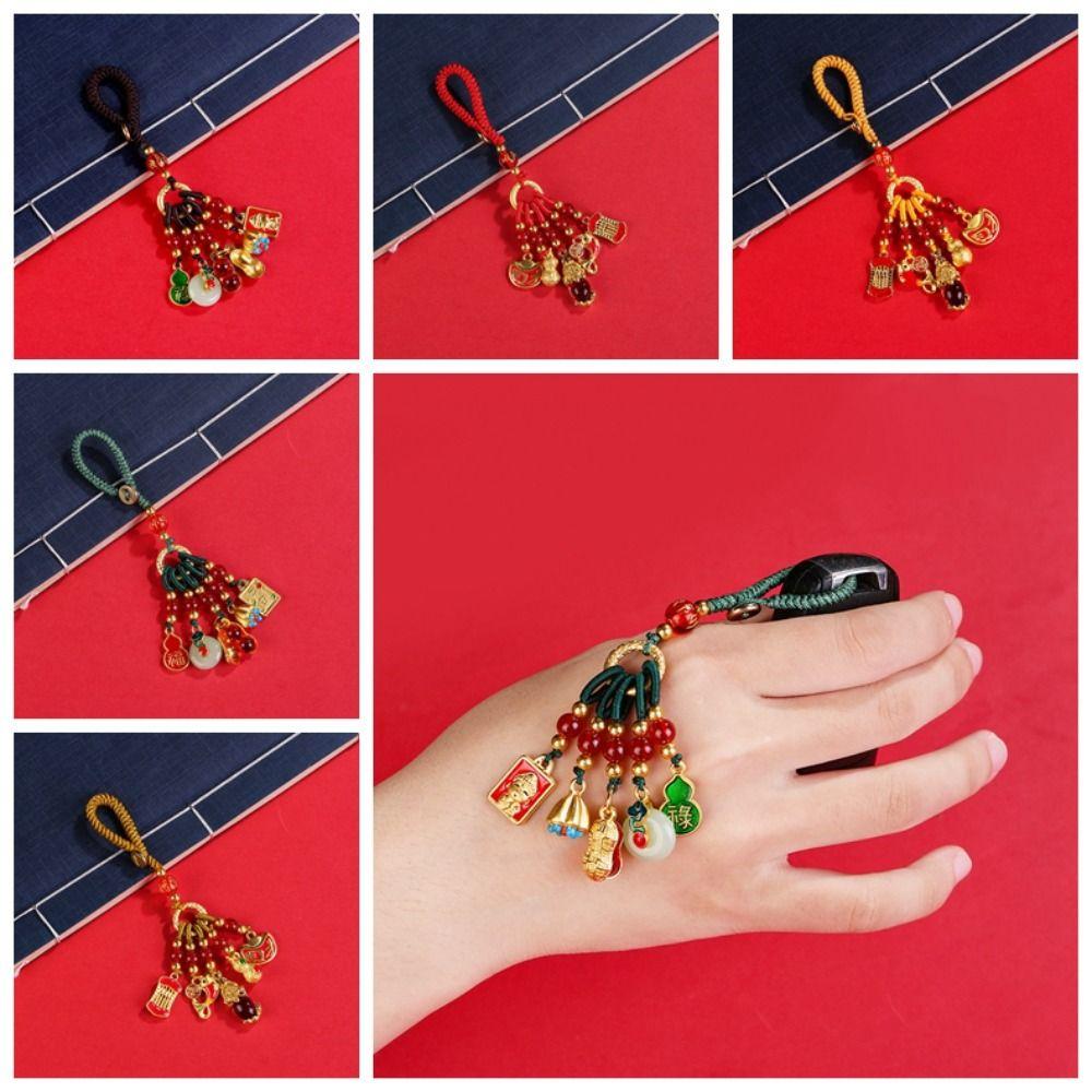 Маленький кулон Автомобильные ключи Подвески Тыква Брелок Ремешок Творческий Плутос Счастливый брелок Телефон Подвеска