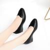 Женская мода Легкие удобные туфли на танкетке Весна Осень Женские повседневные туфли Обувь для улицы Черные кожаные туфли-лодочки