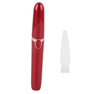 Триммер для бровей на батарейках для женщин, электрическая бритва для удаления волос на лице и бровях, красная