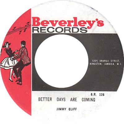7-дюймовая пластинка ДЖИММИ КЛИФФ - Лучшие дни наступят SR126 Beverley's Reco 1970 Ямайка Регги, Ска и Даб Б/У