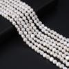 Белый жемчуг 3-4 мм 4-5 мм 5-6 мм двухсторонние бусины для изготовления ювелирных изделий своими руками браслет серьги ожерелье аксессуар