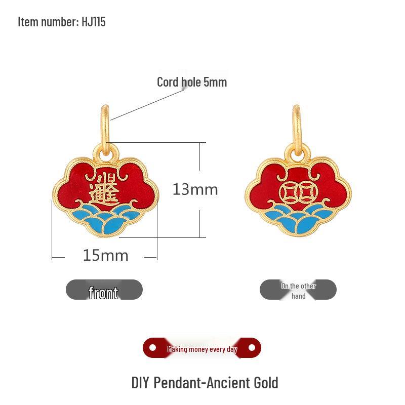 Древние золотые песочные перегородчатые бусины для изготовления украшений своими руками: Маленькая подвеска-капля, ожерелье и браслет, аксессуары