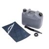 Iwatani Materials Kerosene Tank, 10L, Gray, with Bellows Nozzle and Storage Bag, Made In Japan