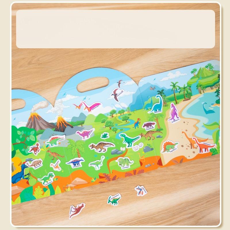 Детское просвещение, раннее развитие, портативная книжка-паста из желе, головоломки, познавательные книги с наклейками, бумажные игрушки