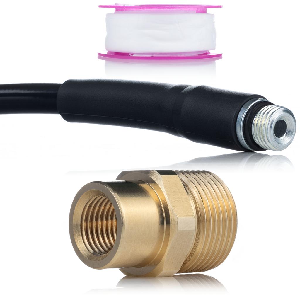 25m sewer cleaning hose with M22 external thread
