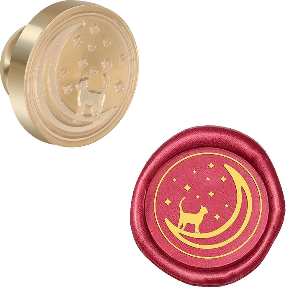 Новая серия «Кошки» Сургучные печати Печати для сургуча 25 мм Съемная латунная головка Для украшения конвертов, блокнотов, поздравительных открыток