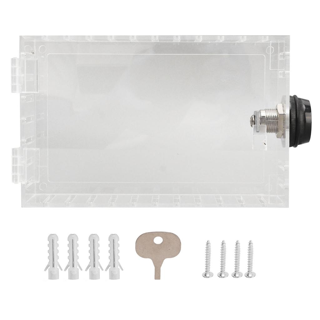 Thermostat Lock Box Universal Large Transparent Thermostat Protective Guard for Thermostat On Wall