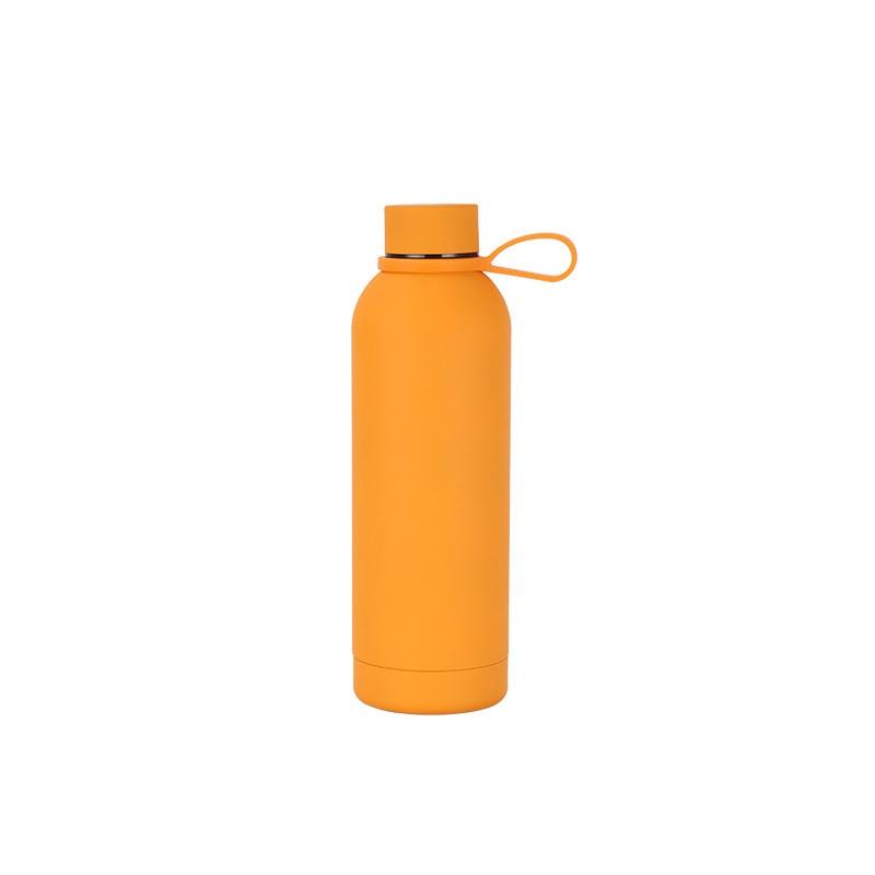 Stainless Steel USA Style Small Mouth Bottle Outdoor Sports Portable Thermos Cup Lifting Ring Water Bottle