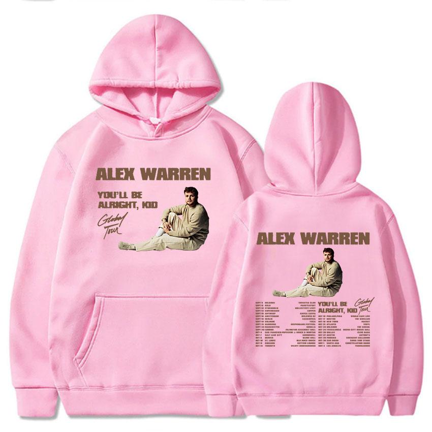 You'll Be Alright Kid Alex Warren Hoodies Мужская одежда Зимние толстовки с капюшоном с длинным рукавом Певица Графический принт Топ