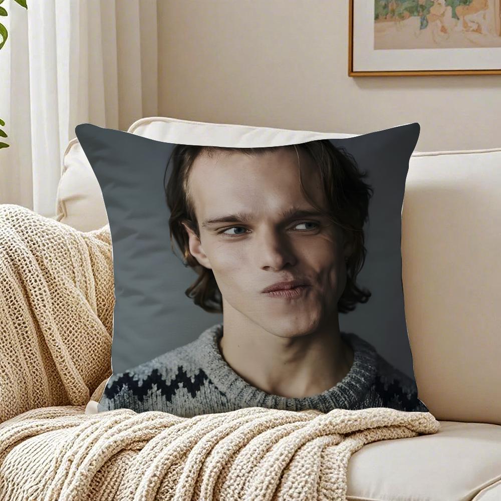 FFinn Bennett Cushion Cover Linen Pillowcase Soft for Sofa Bed Home Room Decor