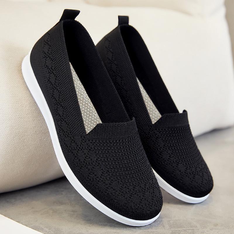 Обувь женская старая и новая внешнеторговая женская обувь пекинские тканевые туфли повседневные дышащие на плоской подошве одинарные туфли на мягкой подошве обувь для мамы