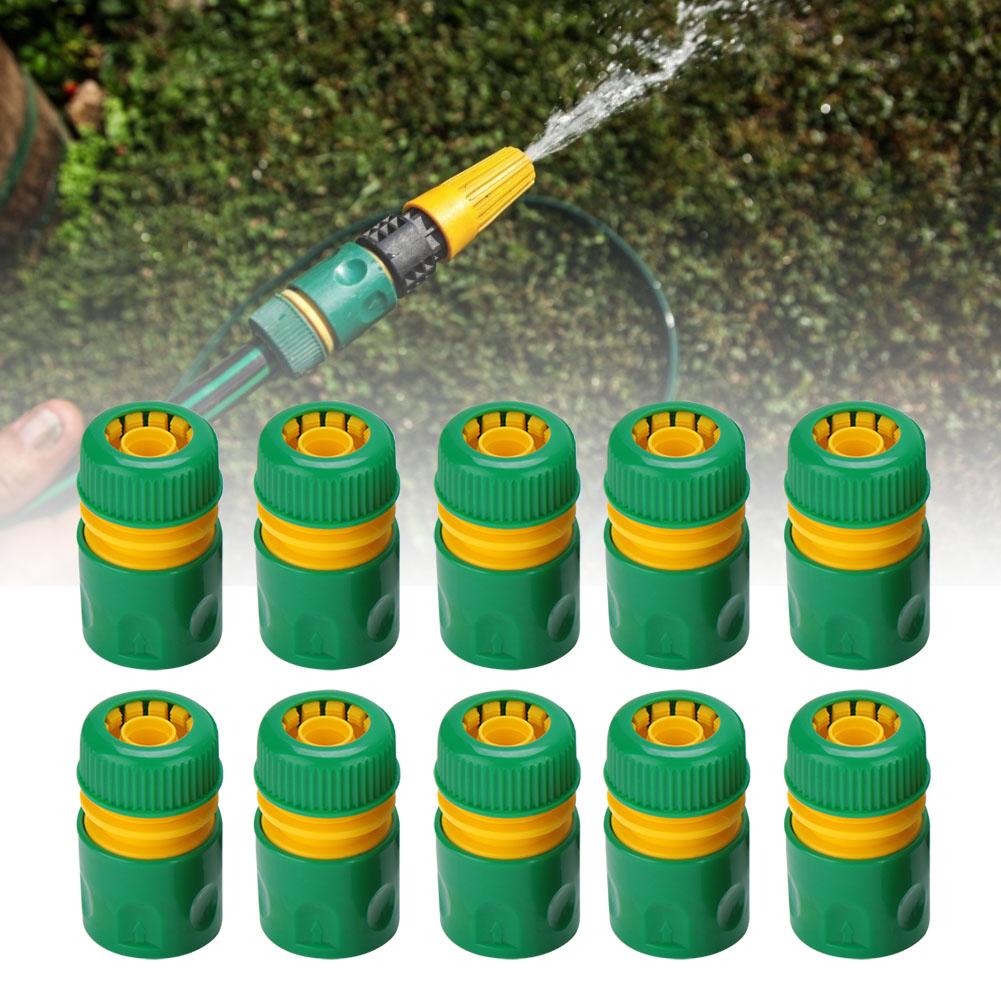 10Pcs 1/2" Garden Tap Water Hose Pipe Quick Connectors Irrigations Thread Joint System