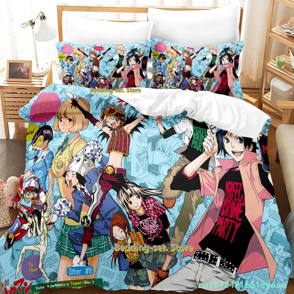 Комплект постельного белья Bakuman Single Twin Full Queen King Size Bed Set Adult Kids Bedroom Duvetcover Sets 3D Print Anime Bed Sheet Set