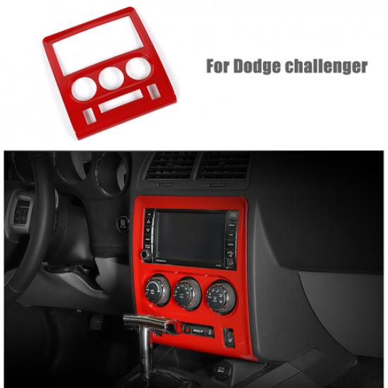 Красная ABS Панель отделки центральной консоли навигации GPS для Dodge Challenger 2009-2014